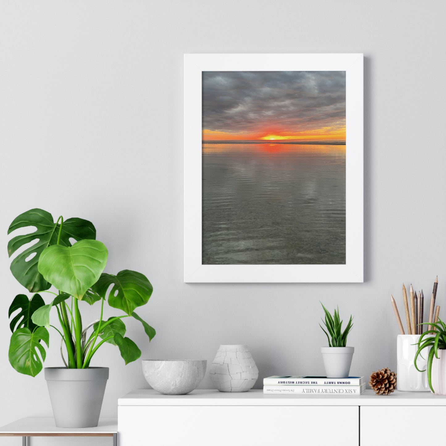 Serene Sunset Framed Poster