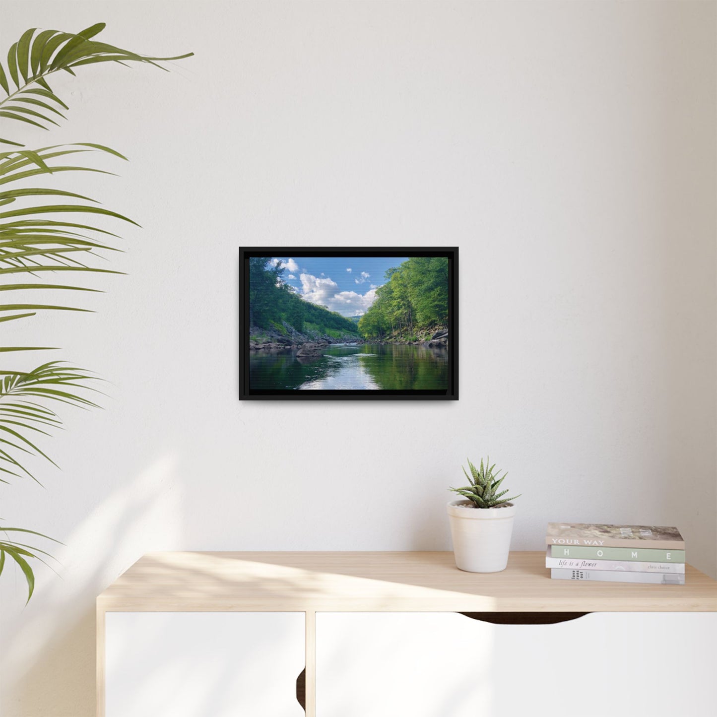 Canvas Print in Frame - Calm River Waters (original photograph by Kind River Studio)