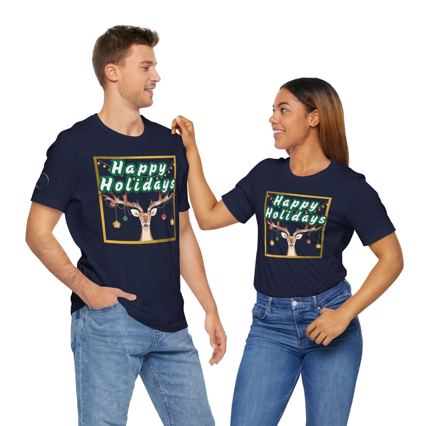 Tee - Short Sleeve (Adult) - Happy Holidays Deer