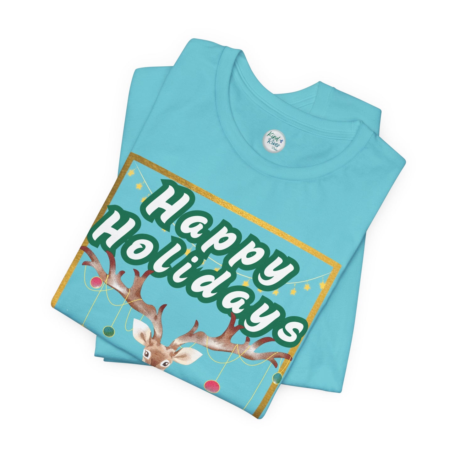 Tee - Short Sleeve (Adult) - Happy Holidays Deer