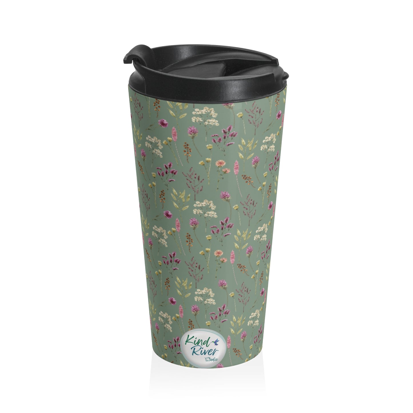 Vintage Wildflowers Travel Mug
