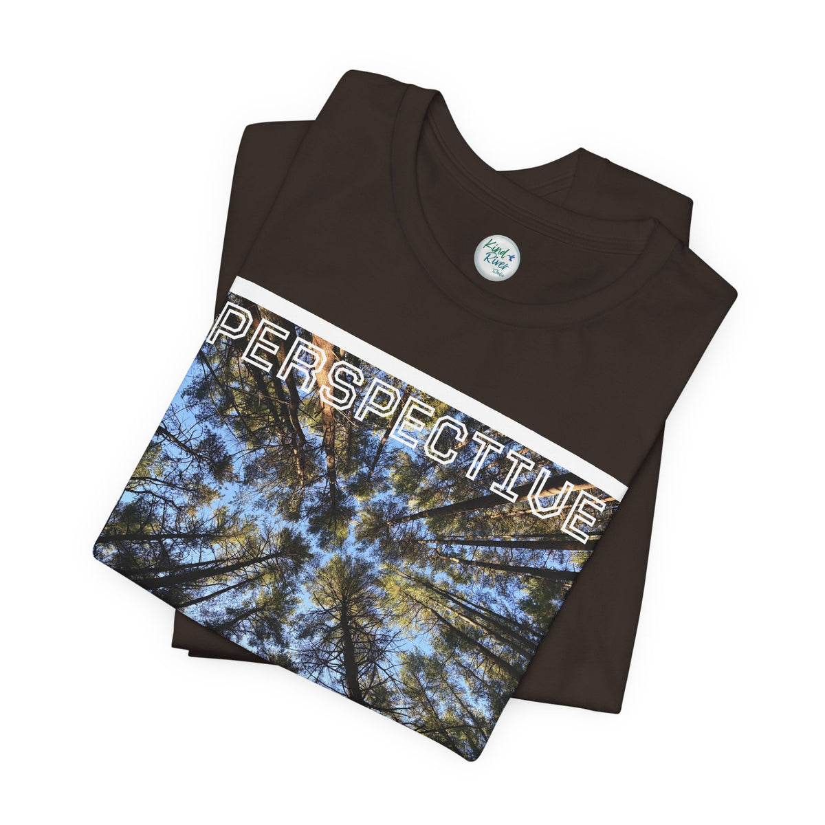 Perspective Tee (Adult)— Forest Canopy Photo T-Shirt (original photograph by Kind River Studio)