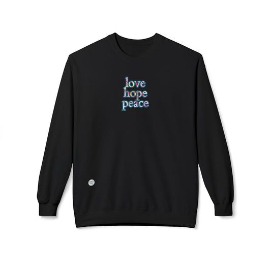 Sweatshirt - Crewneck (Adult) - love hope peace