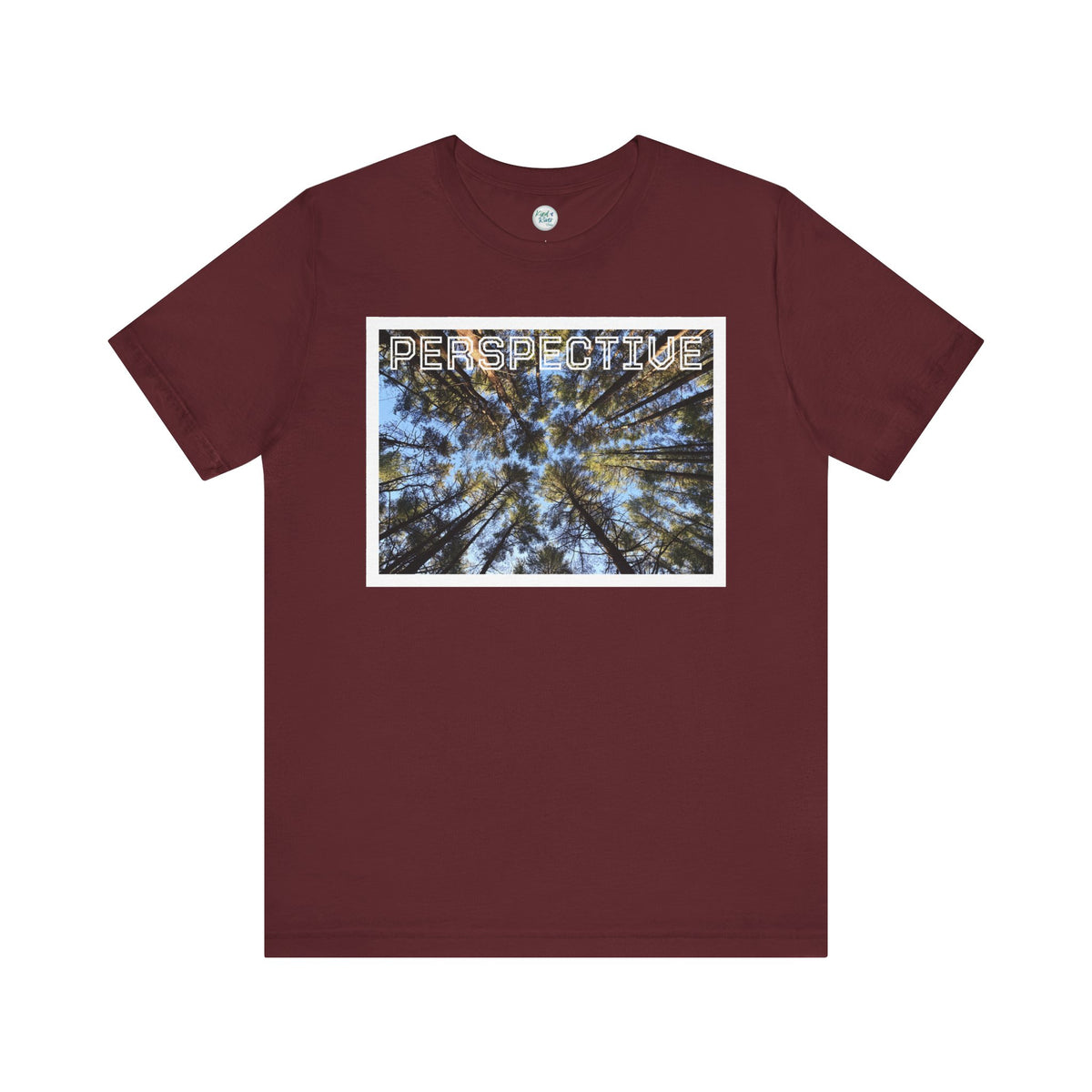 Perspective Tee (Adult)— Forest Canopy Photo T-Shirt (original photograph by Kind River Studio)