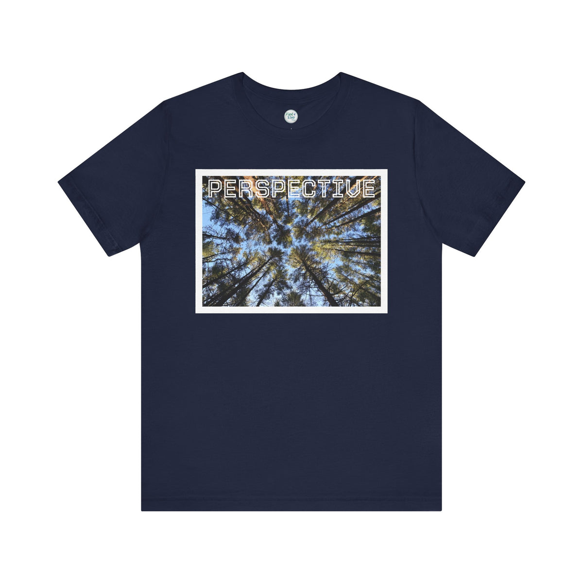 Perspective Tee (Adult)— Forest Canopy Photo T-Shirt (original photograph by Kind River Studio)