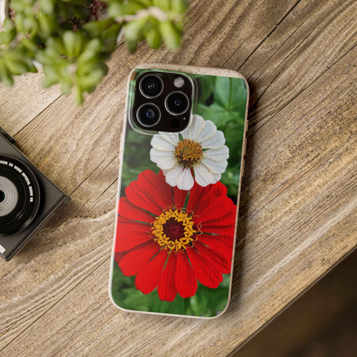 Zinnia Biodegradable Phone Case (original photo by Kind River Studio)