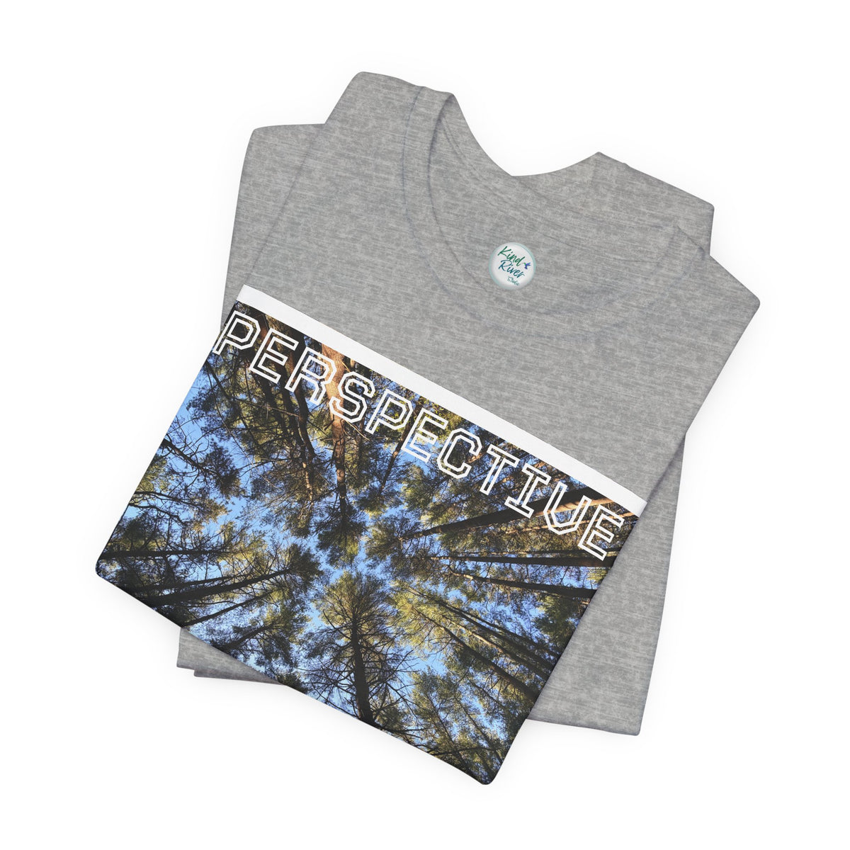 Perspective Tee (Adult)— Forest Canopy Photo T-Shirt (original photograph by Kind River Studio)