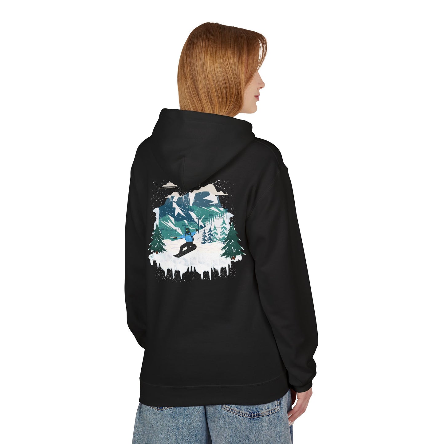 CUSTOM DESIGN - Snowboarding Hoodie (Adult)