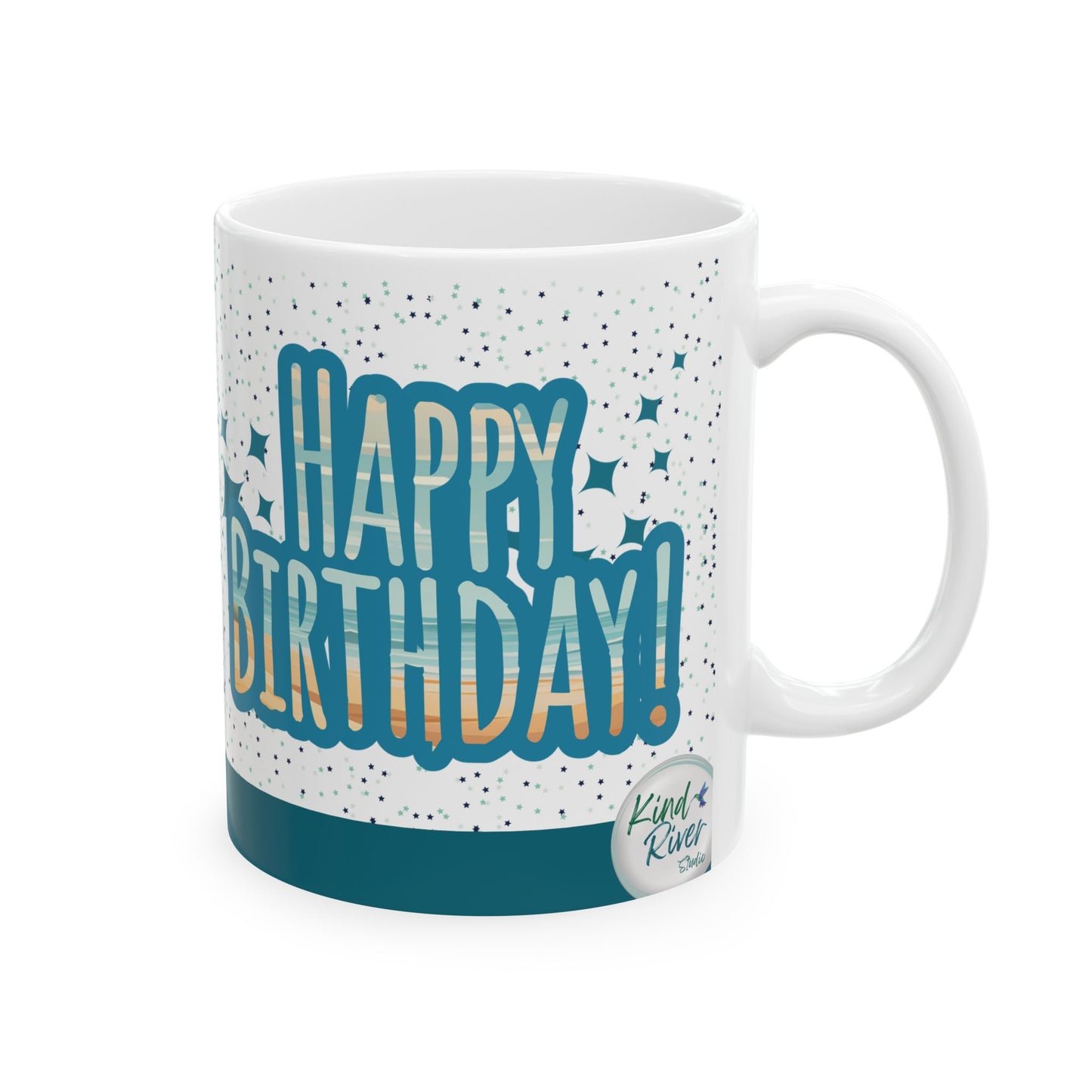 Mug - Ceramic (11 oz | 15 oz) - Happy Birthday beach
