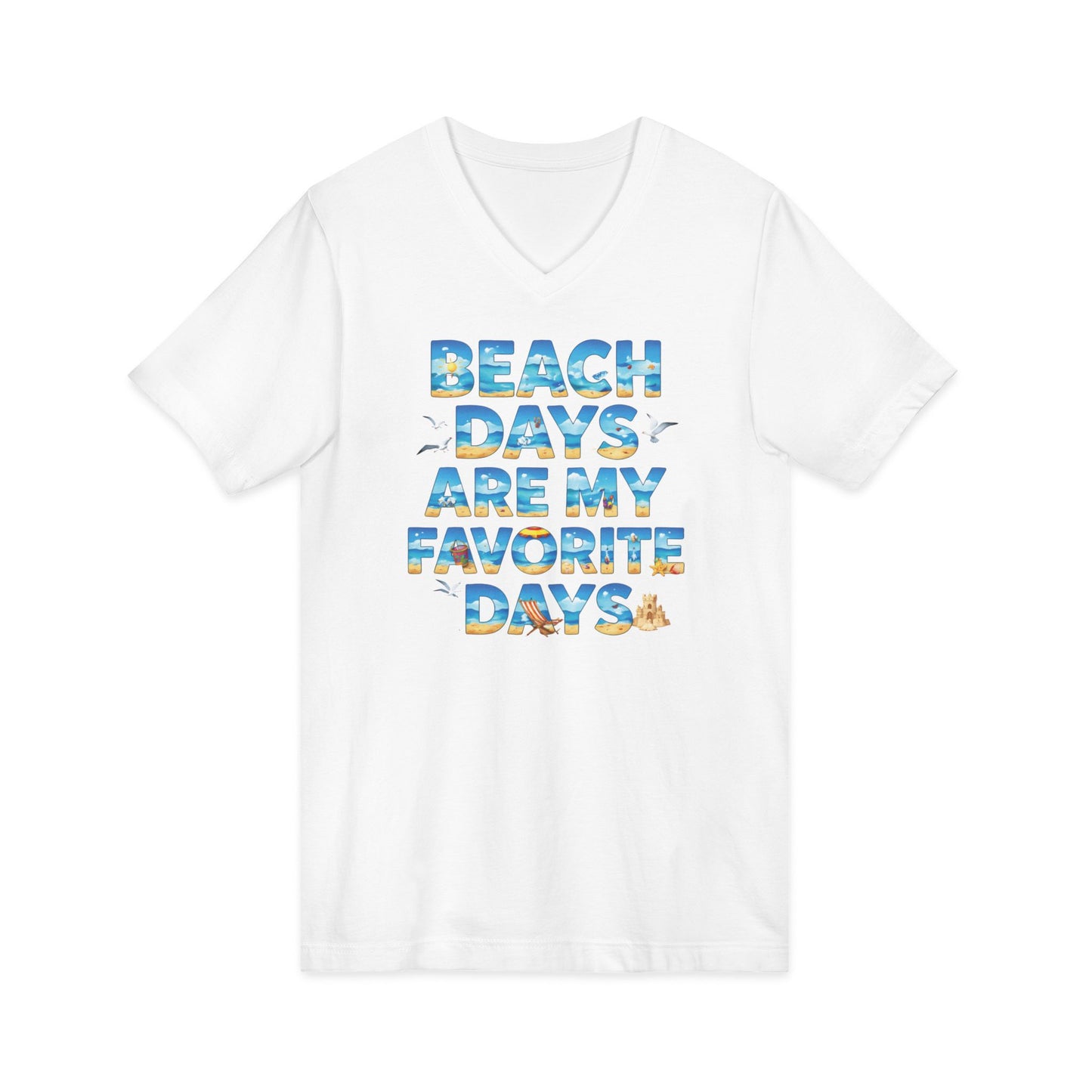 Beach Days V-Neck Tee (Adult)