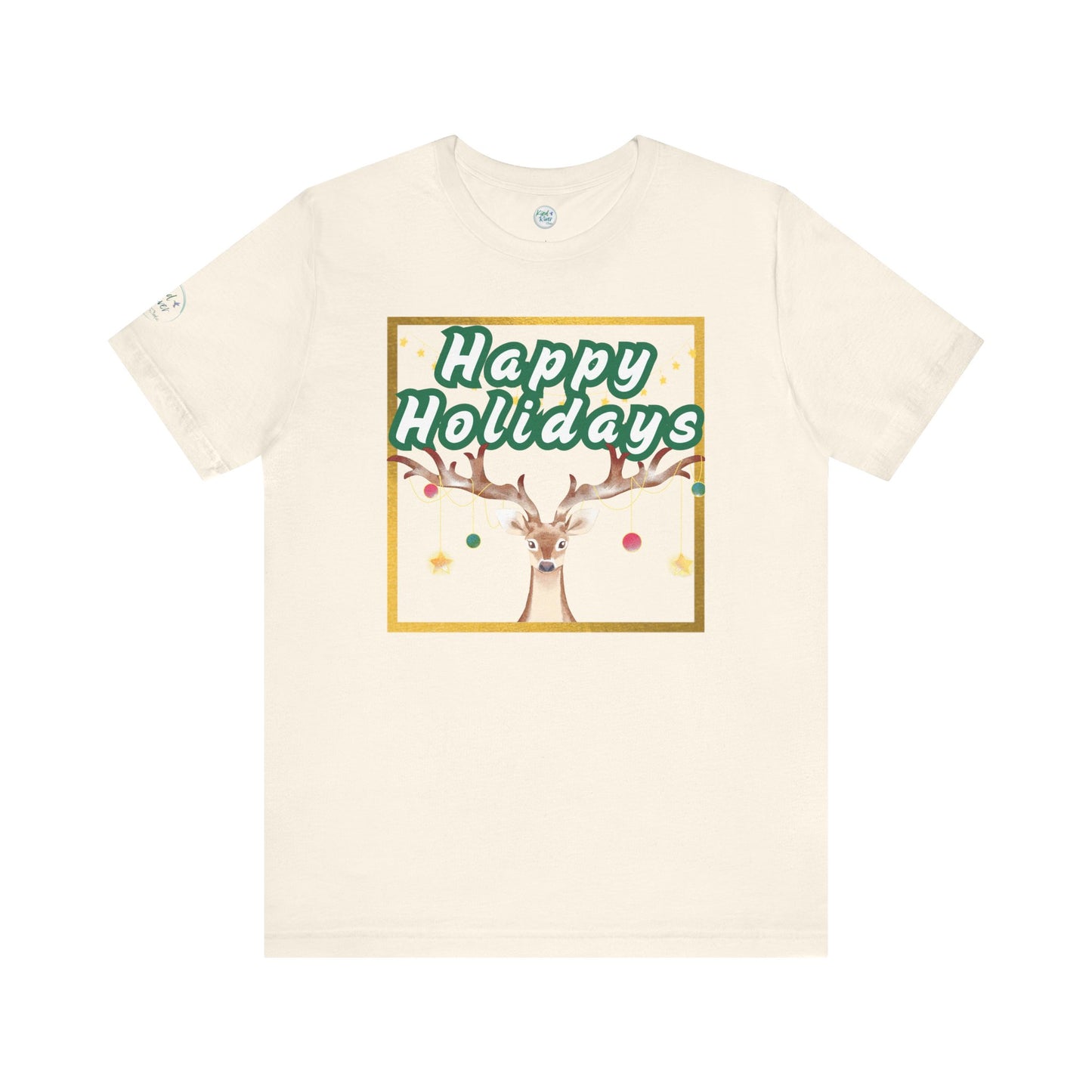 Tee - Short Sleeve (Adult) - Happy Holidays Deer