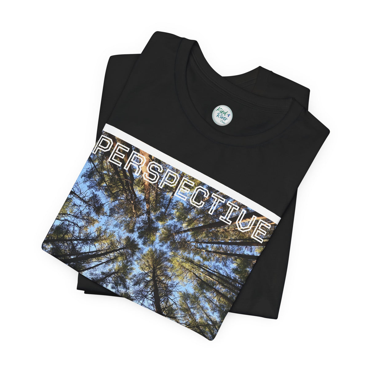 Perspective Tee (Adult)— Forest Canopy Photo T-Shirt (original photograph by Kind River Studio)