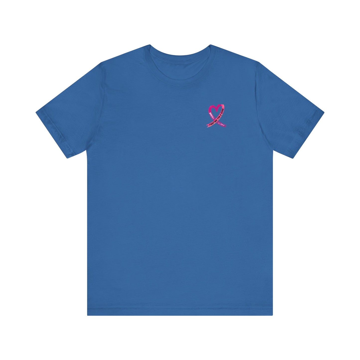 Tee - Short Sleeve (Adult) - Heart Ribbon Breast Cancer