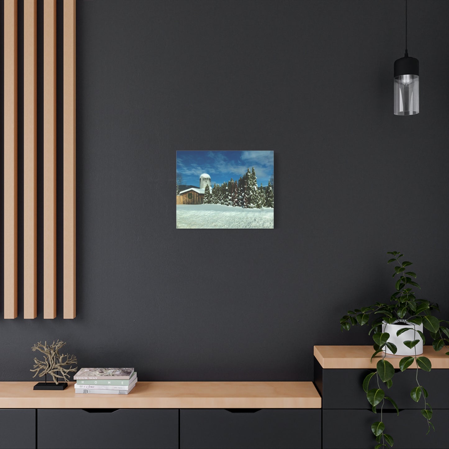 Canvas Print - Winter Farm (original photograph by Kind River Studio)
