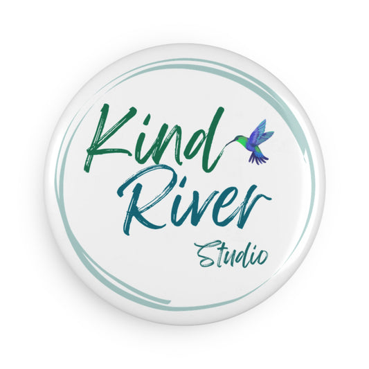 Magnet (Round 2.25") - Kind River Studio Logo