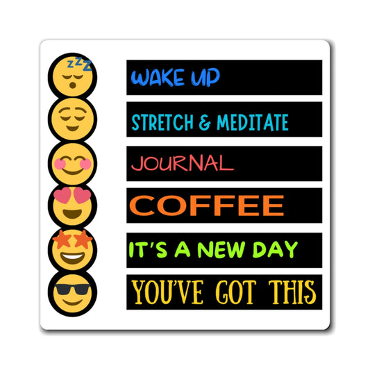 Magnet (Square | Flat) - Mornings Option 2