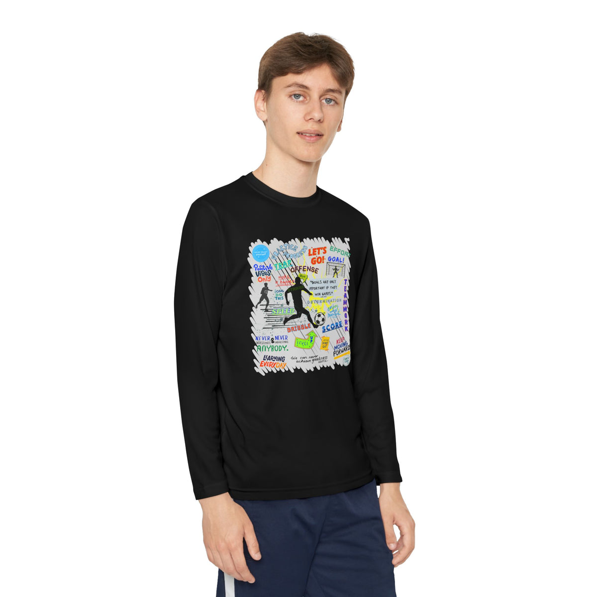 Striker Graphic Long Sleeve Tee (Youth)