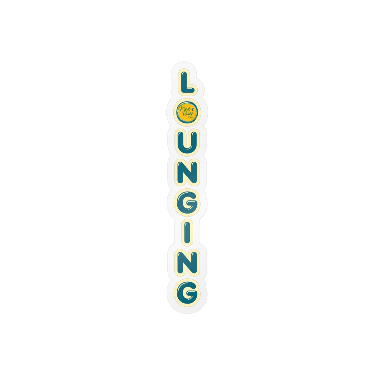 LOUNGING Vertical Vinyl Decal – Kiss-Cut Sticker