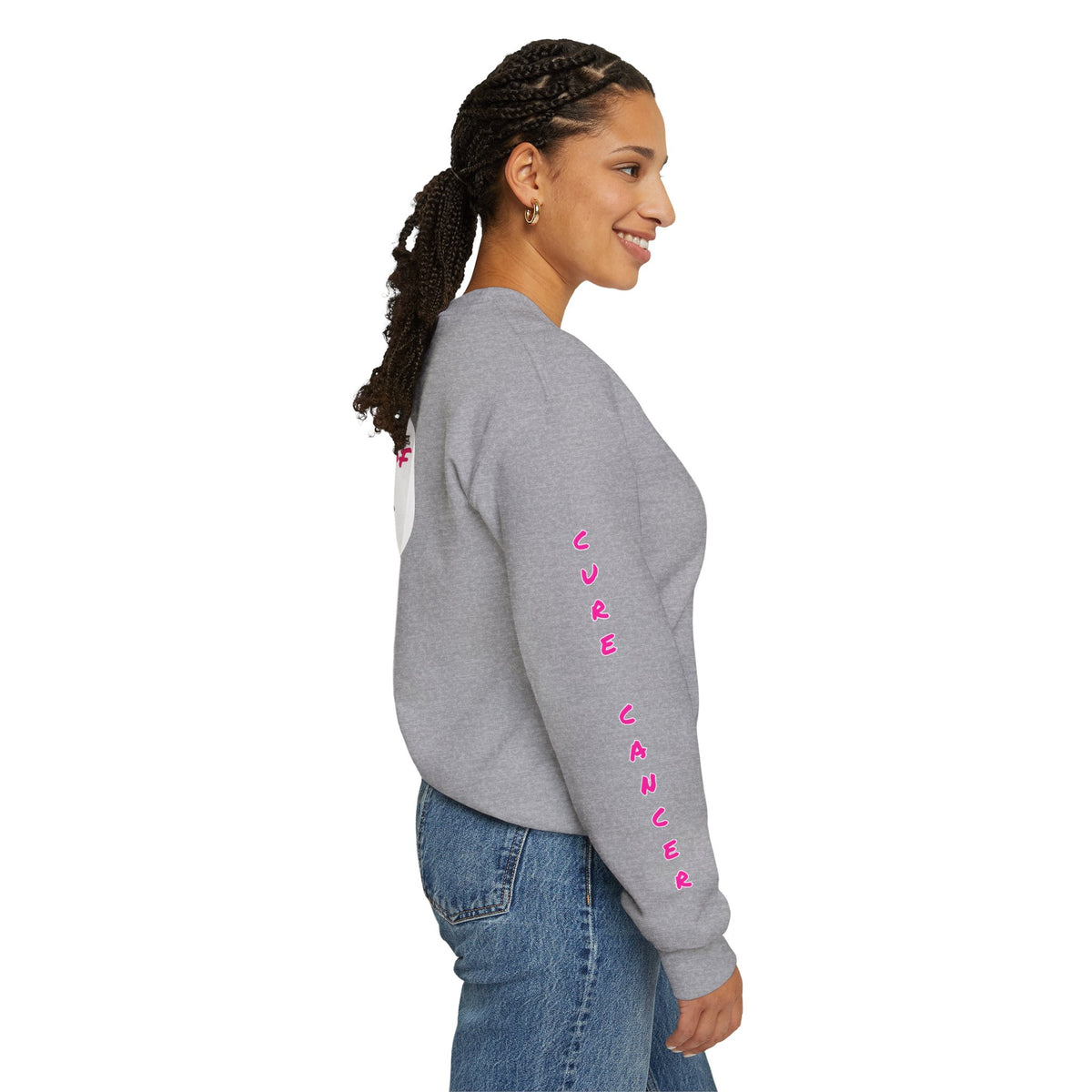 Breast Cancer Awareness Crewneck Sweatshirt (Adult) — "In Honor of My Loved One"