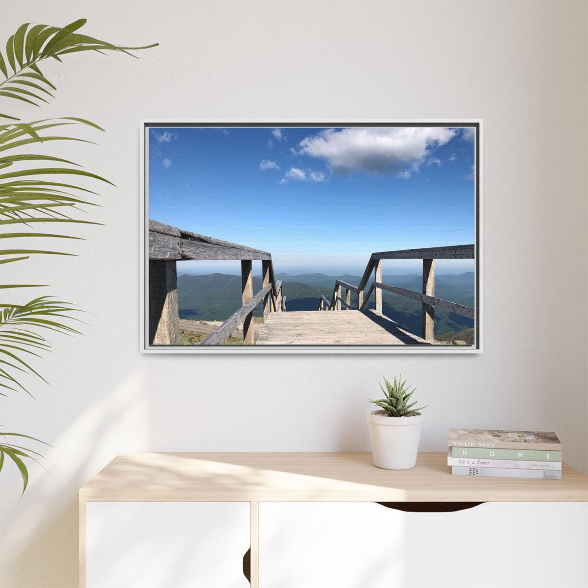 Quiet Descent Framed Matte Canvas Print