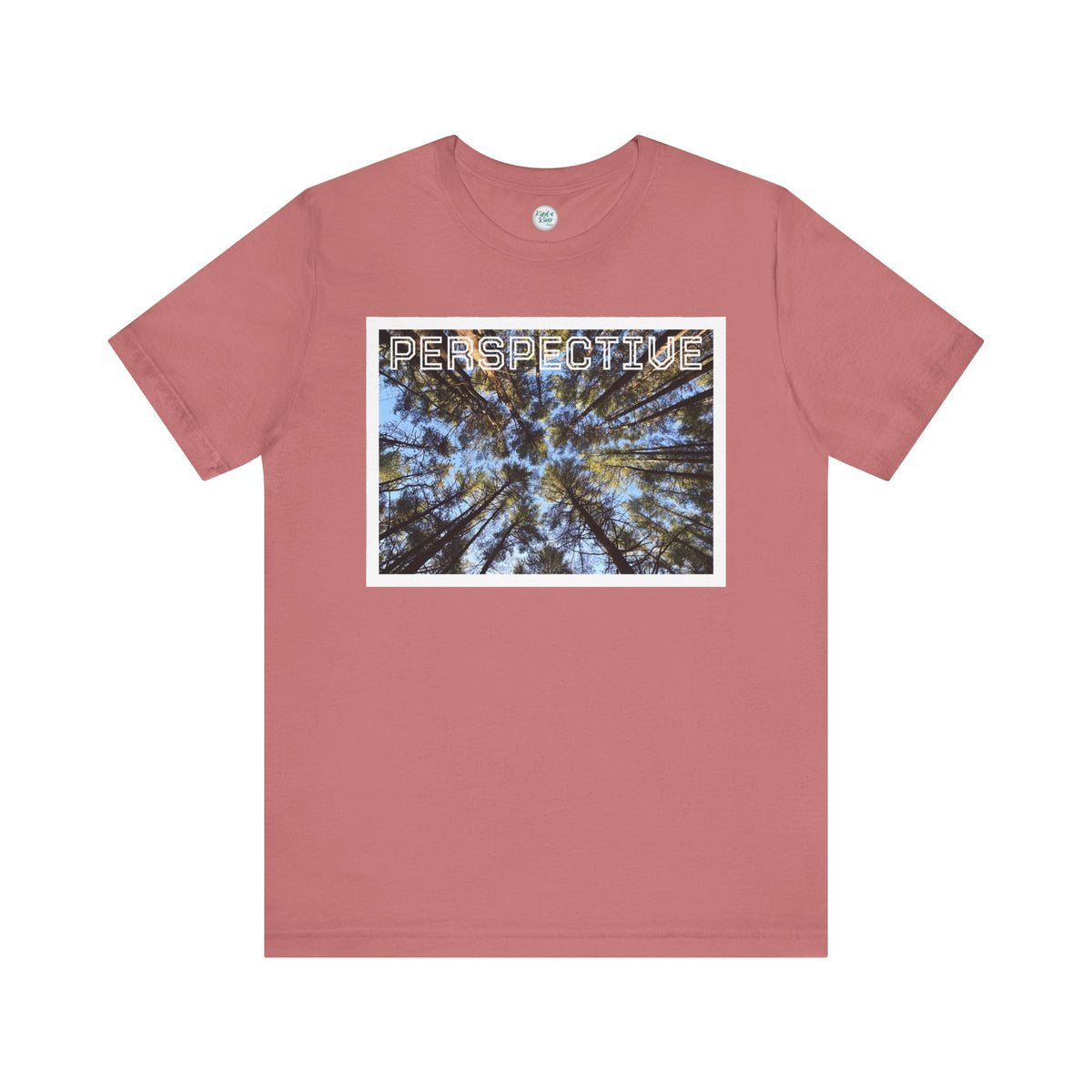 Perspective Tee (Adult)— Forest Canopy Photo T-Shirt (original photograph by Kind River Studio)