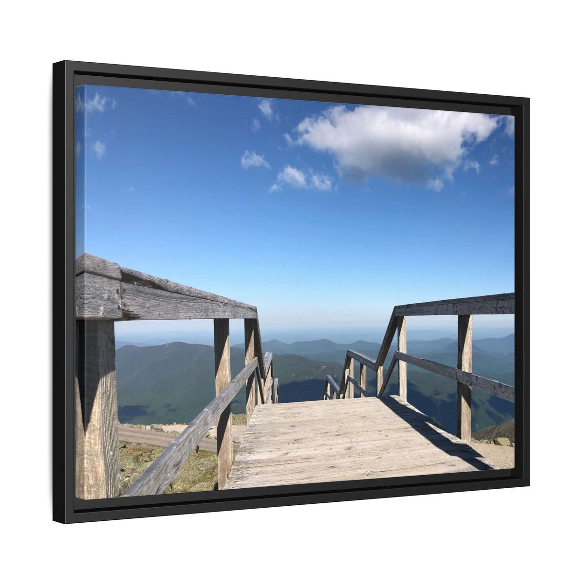 Quiet Descent Framed Matte Canvas Print