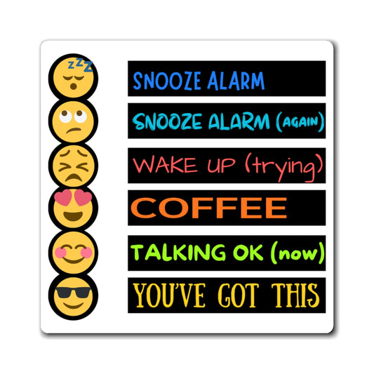 Magnet (Square | Flat) - Mornings Option 1