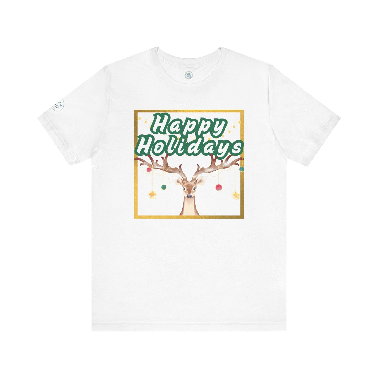 Tee - Short Sleeve (Adult) - Happy Holidays Deer