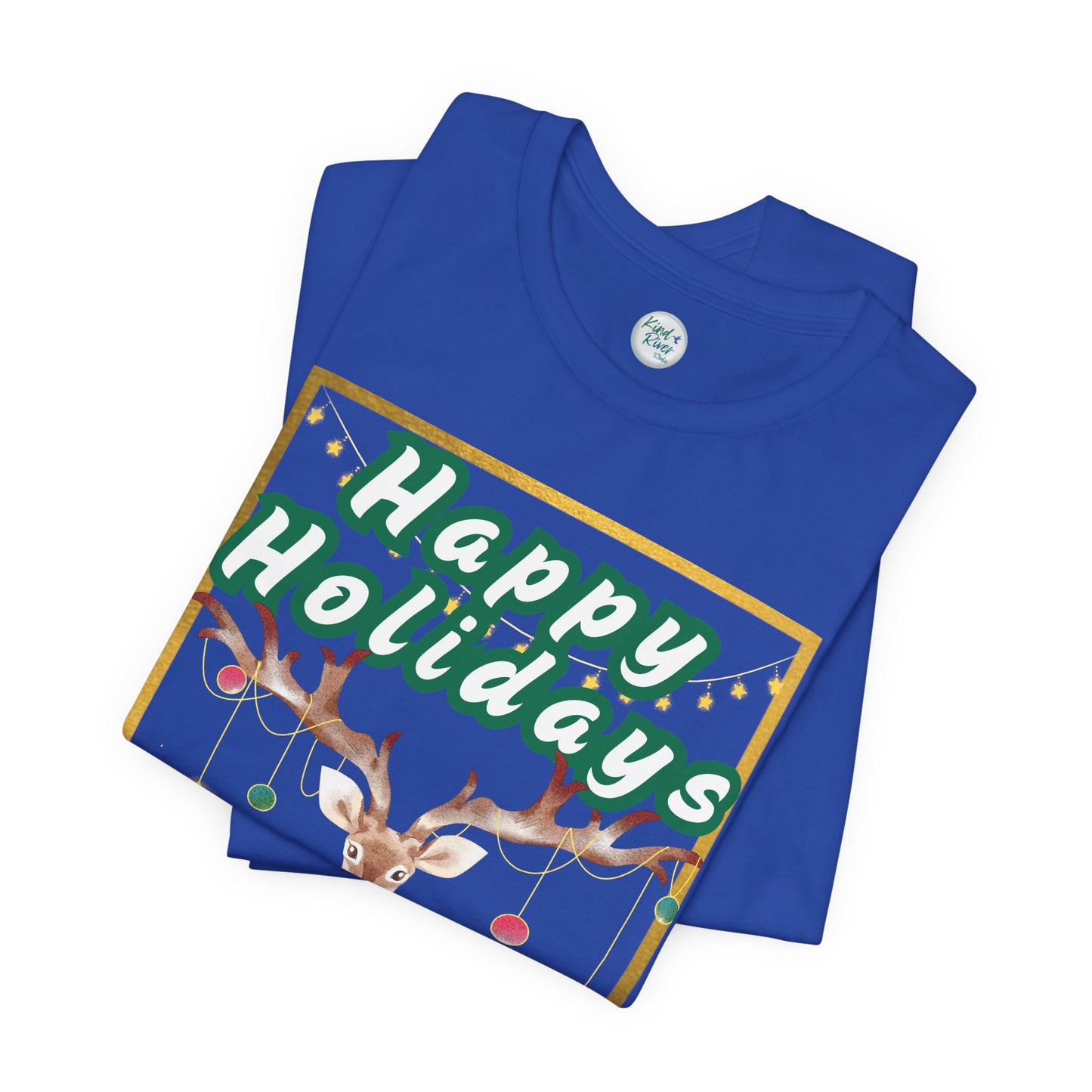 Tee - Short Sleeve (Adult) - Happy Holidays Deer