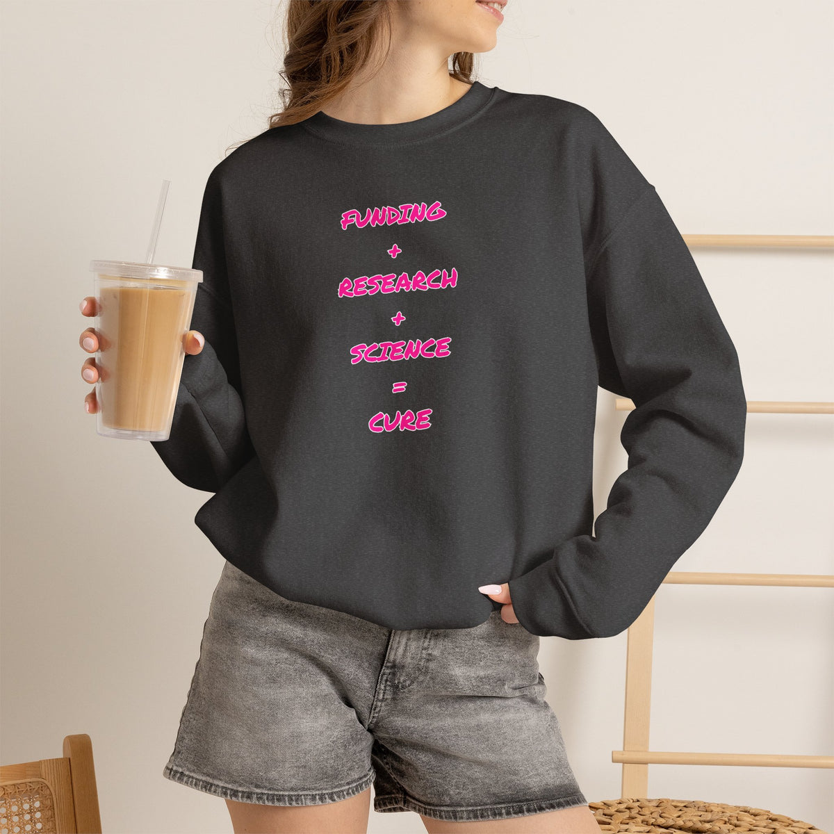 Breast Cancer Awareness Crewneck Sweatshirt (Adult) — "In Honor of My Loved One"