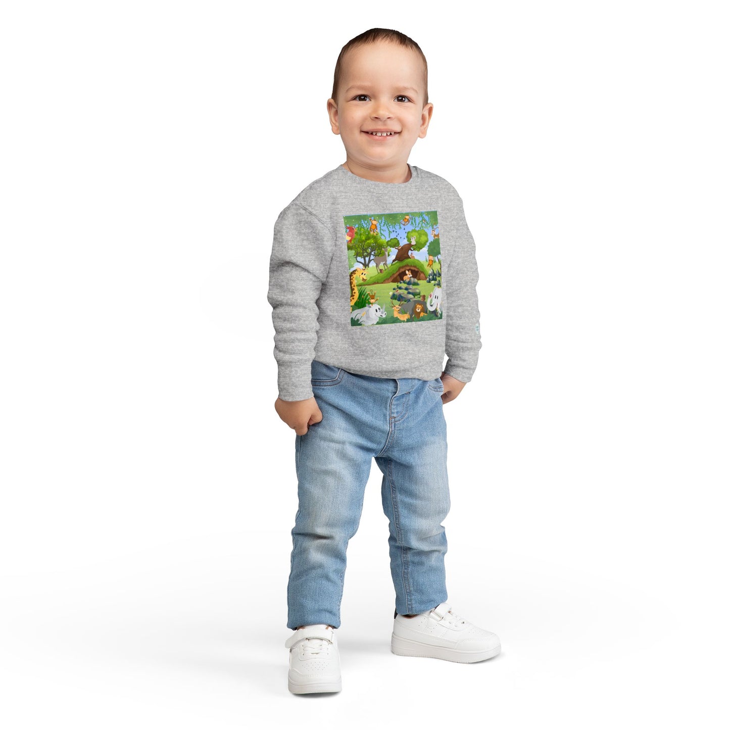 Sweatshirt - Crewneck (Toddler) - What a Zoo