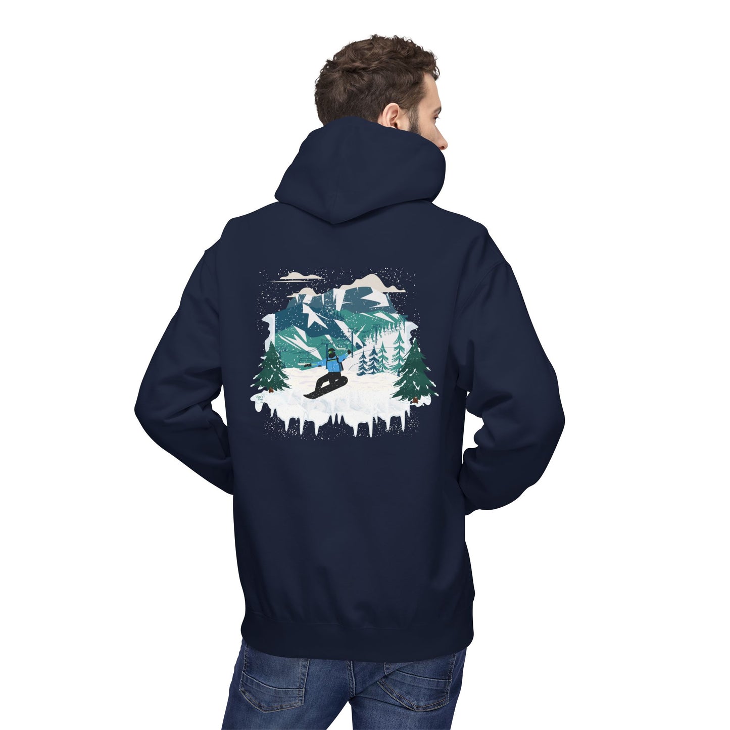CUSTOM DESIGN - Snowboarding Hoodie (Adult)
