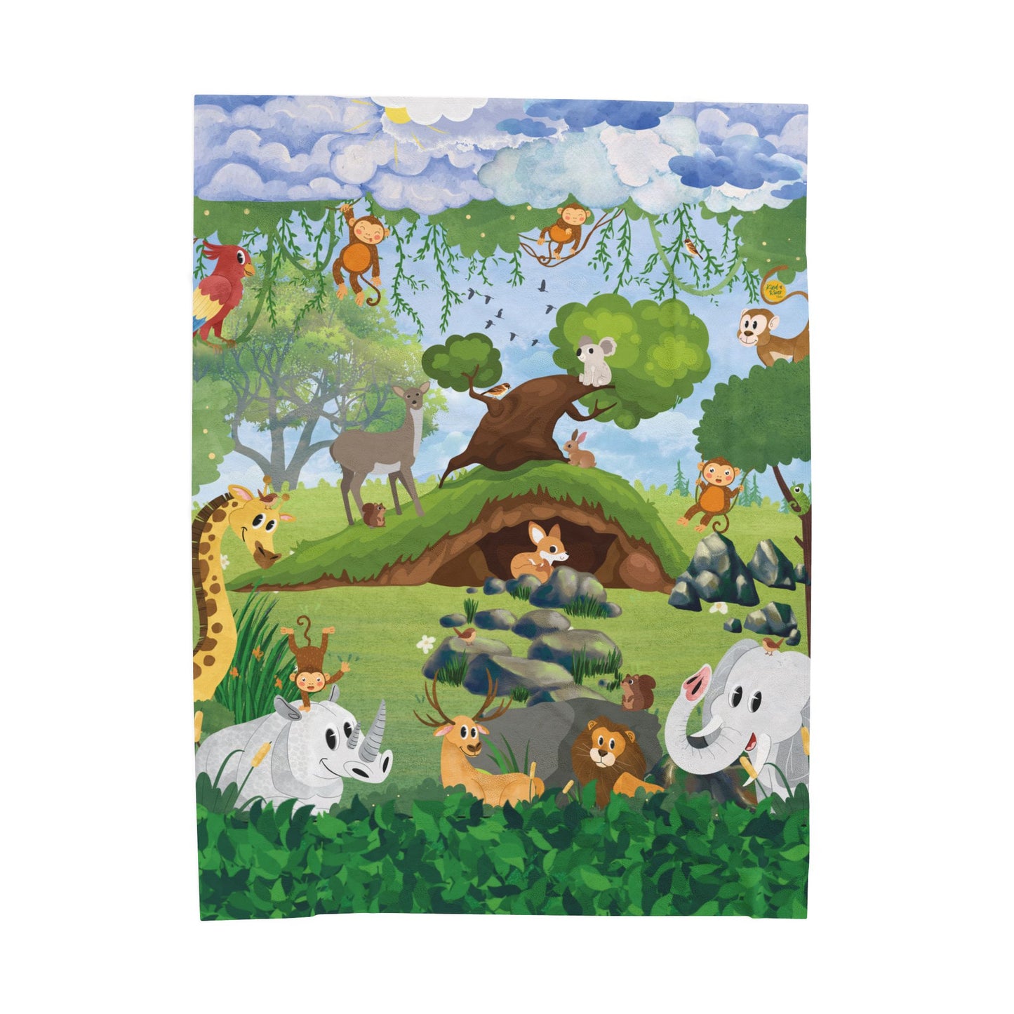 Blanket (Velveteen Plush) - What a Zoo!