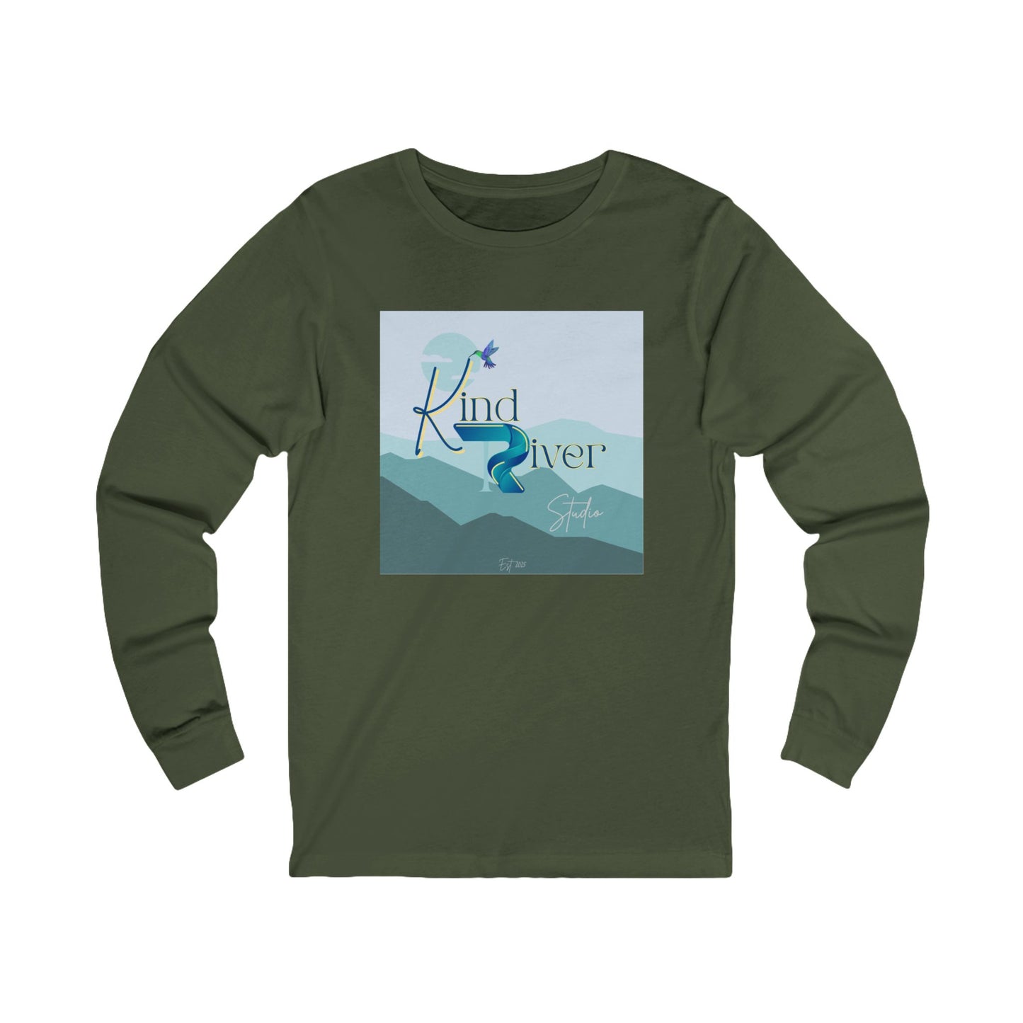 Tee - Long Sleeve (Adult) - Kind River Studio Large Logo