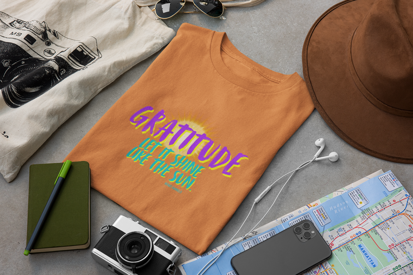 Let Gratitude Shine Crewneck Tee (Adult)