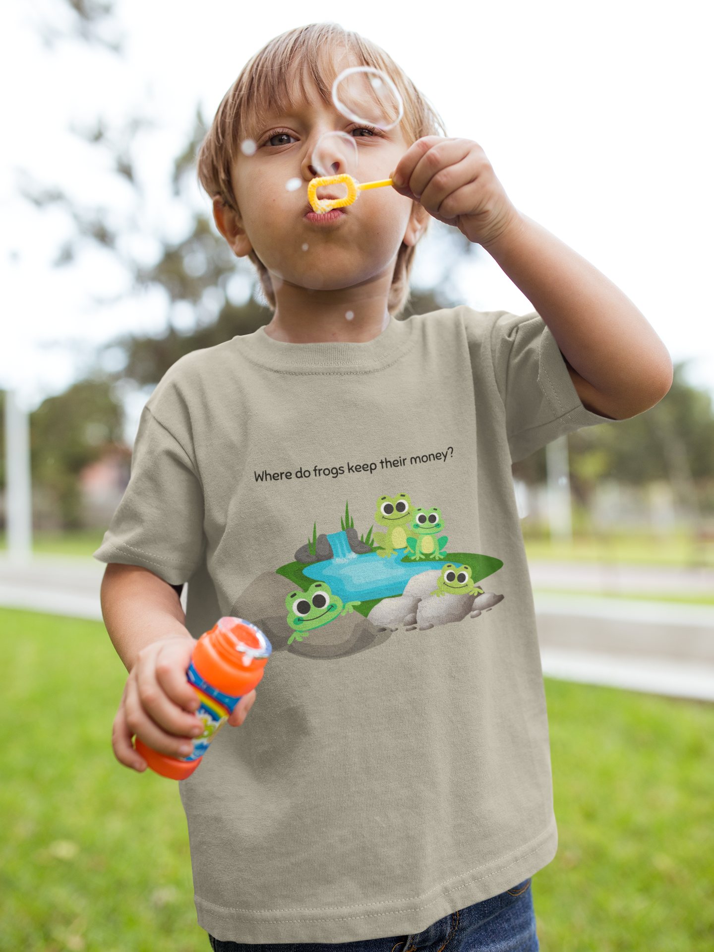 Frogs at the River Toddler Tee
