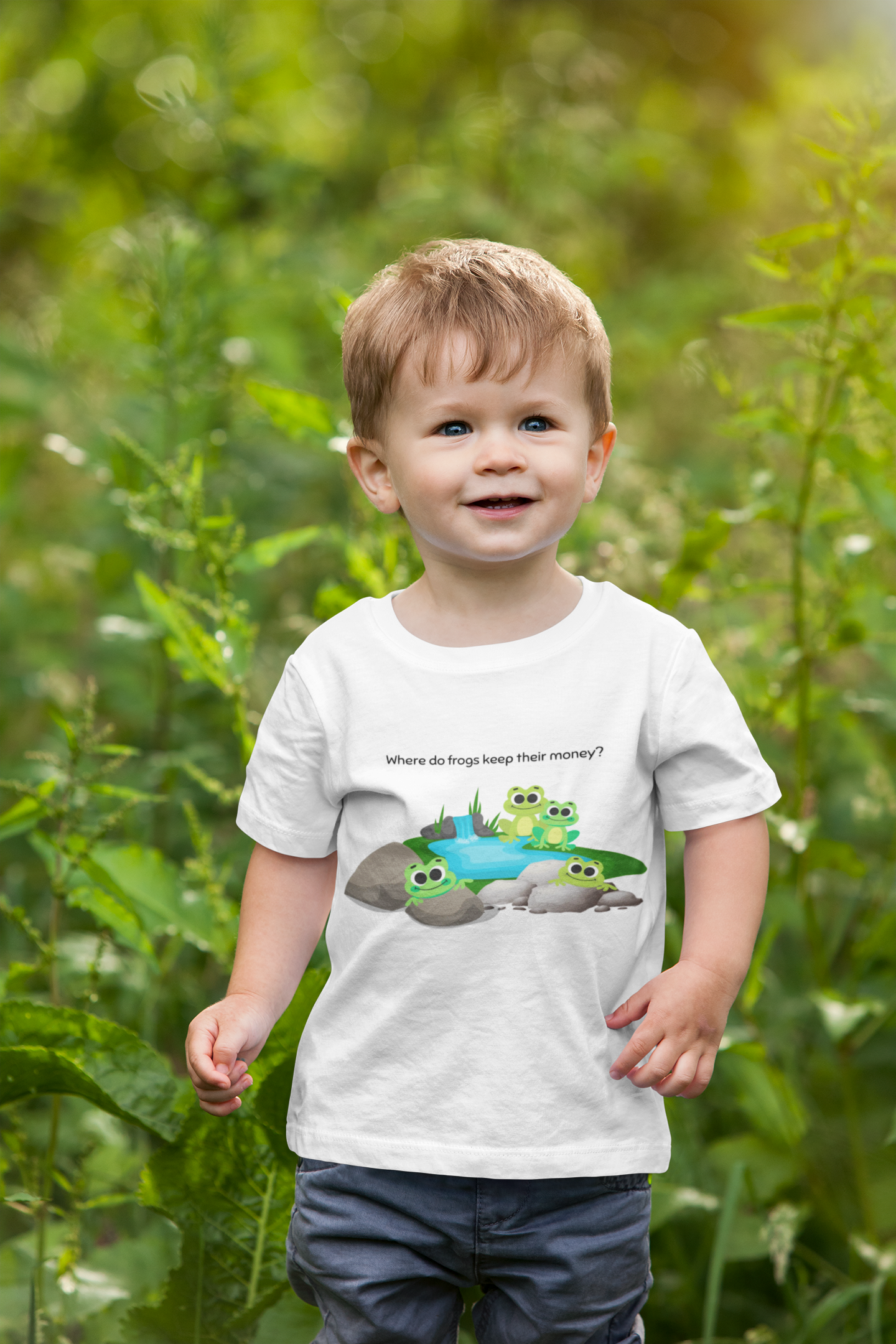 Frogs at the River Toddler Tee