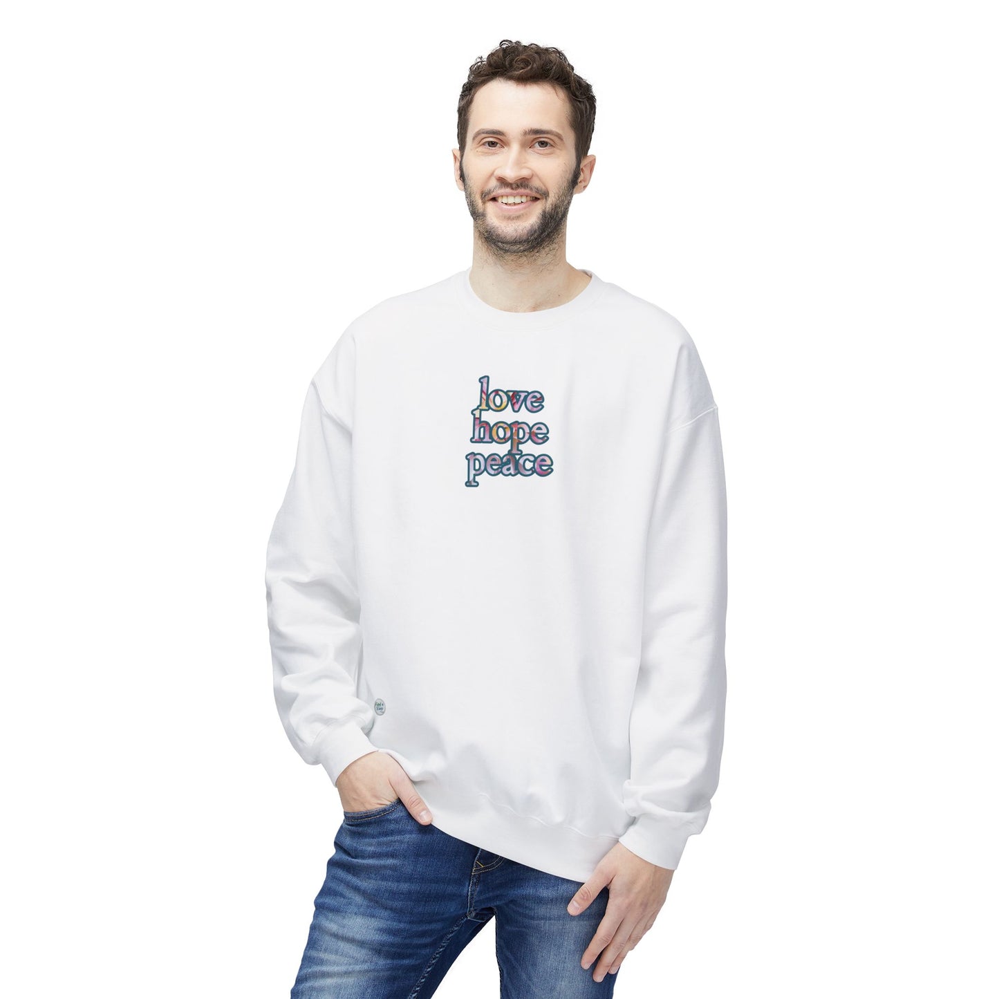 Sweatshirt - Crewneck (Adult) - love hope peace