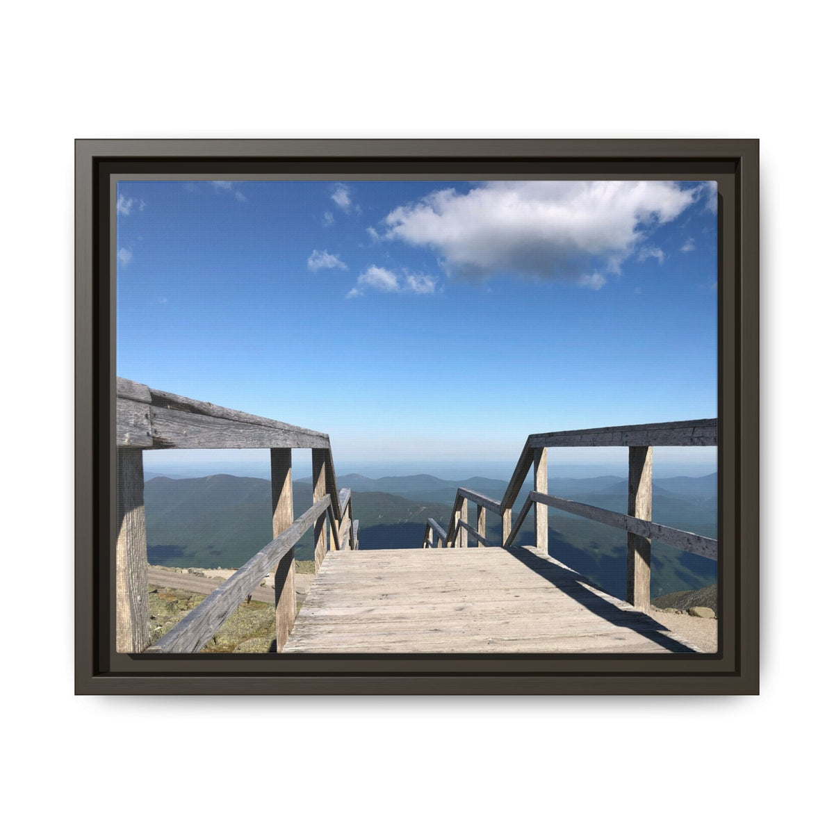 Quiet Descent Framed Matte Canvas Print