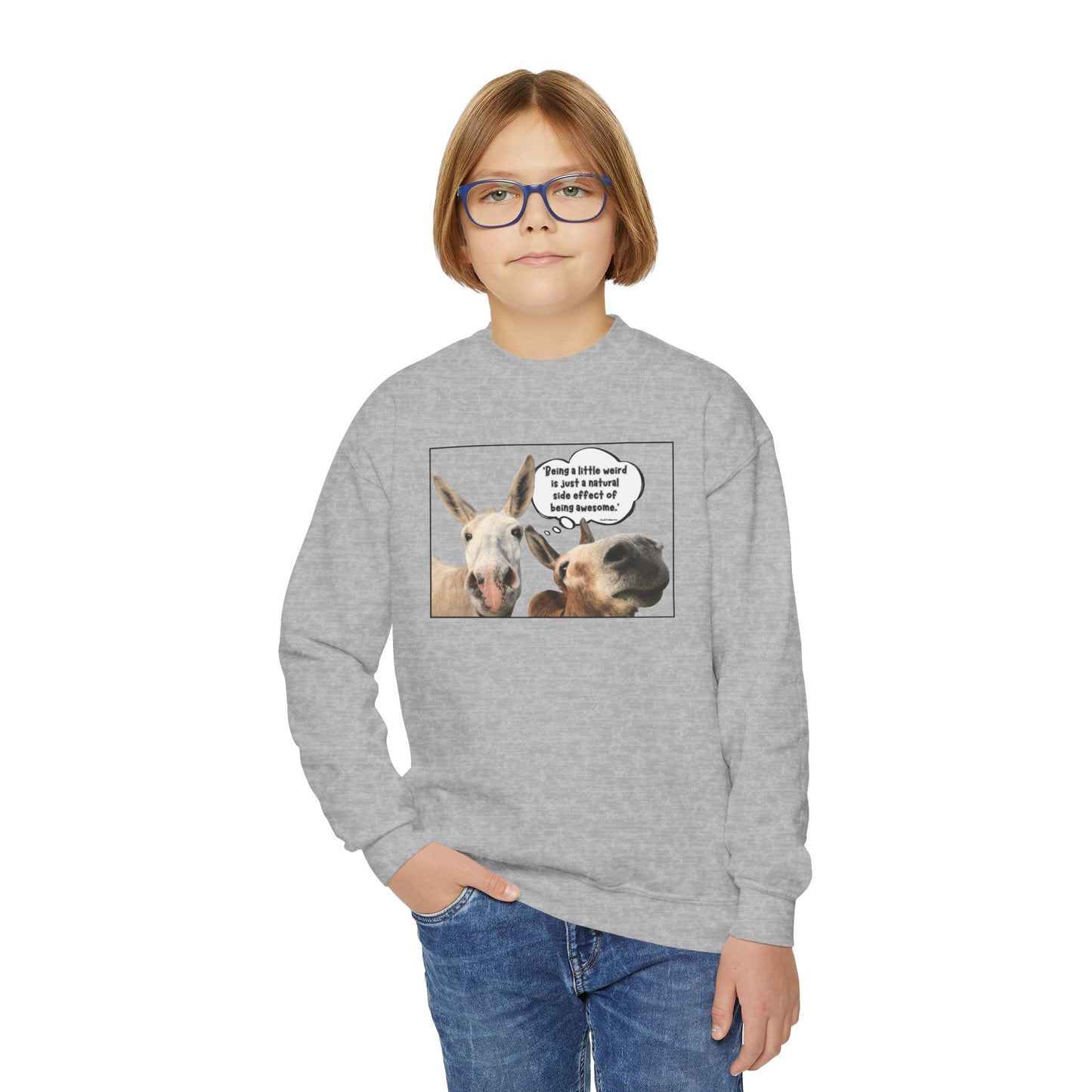 Sweatshirt - Crewneck (Youth) - Weird is Awesome