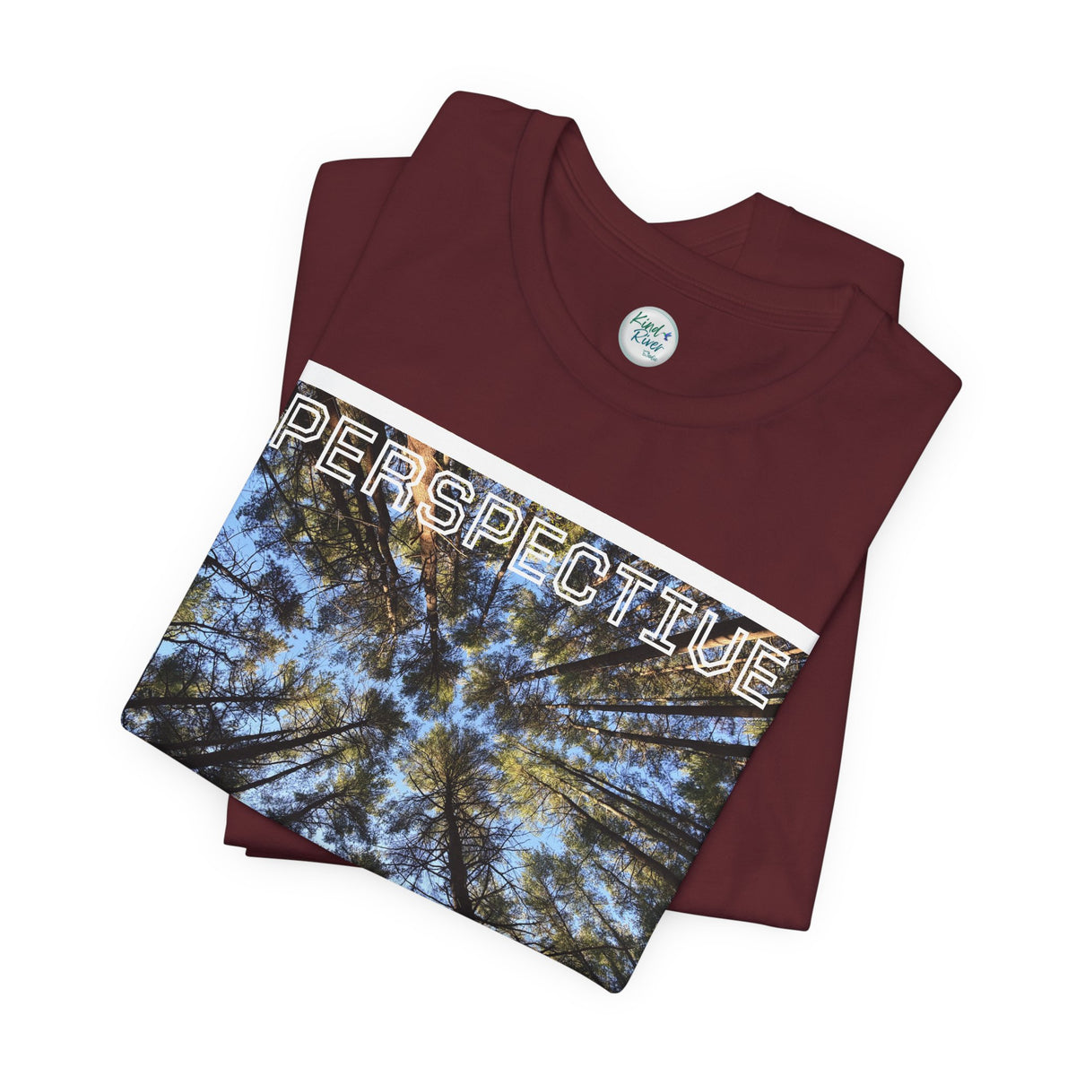 Perspective Tee (Adult)— Forest Canopy Photo T-Shirt (original photograph by Kind River Studio)