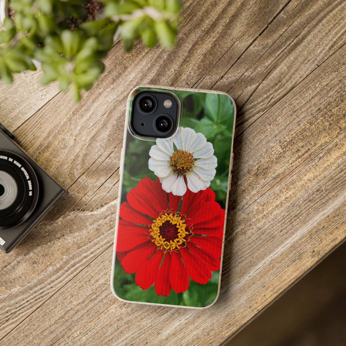 Zinnia Biodegradable Phone Case (original photo by Kind River Studio)