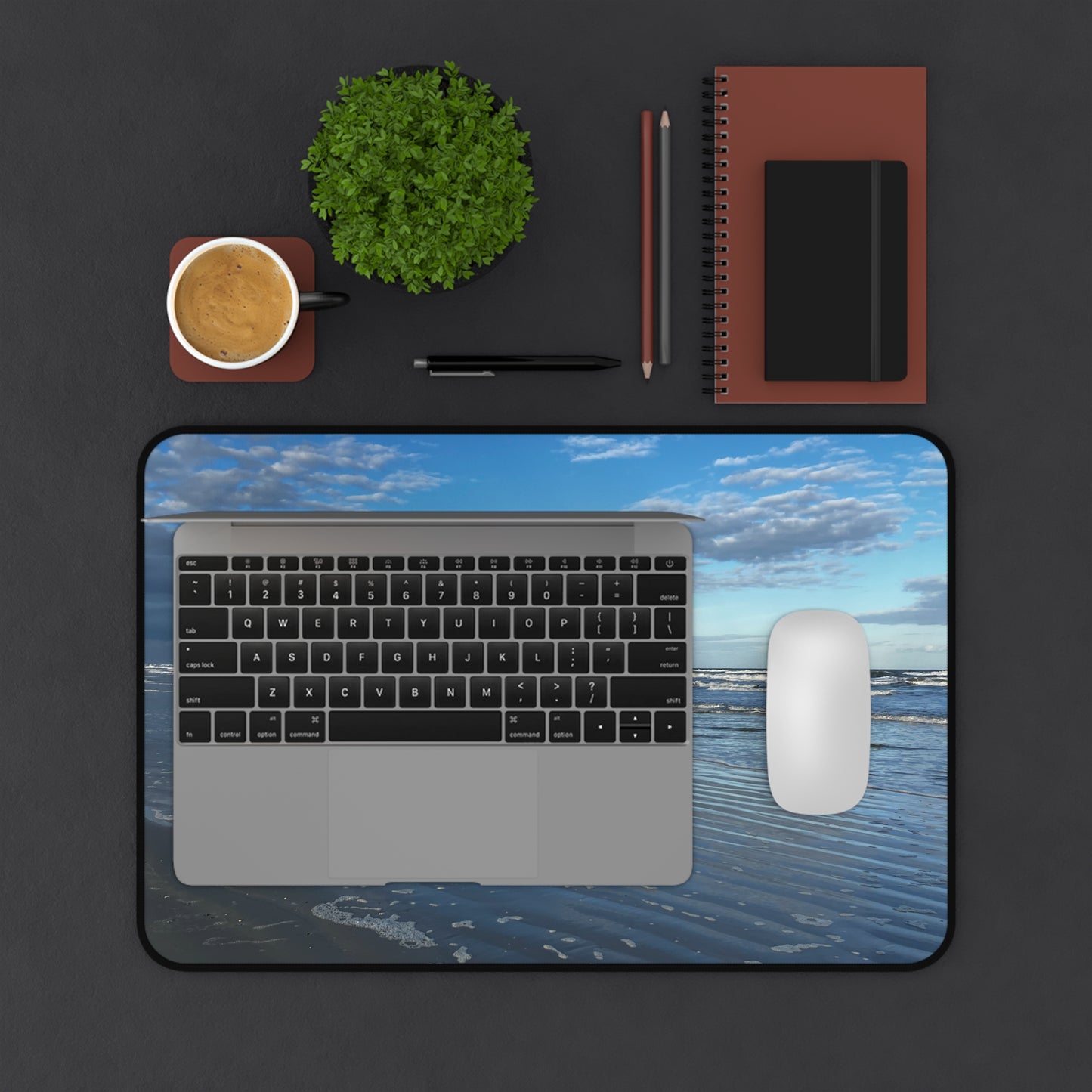 Ocean Shore Desk Mat  (original photograph by Kind River Studio)