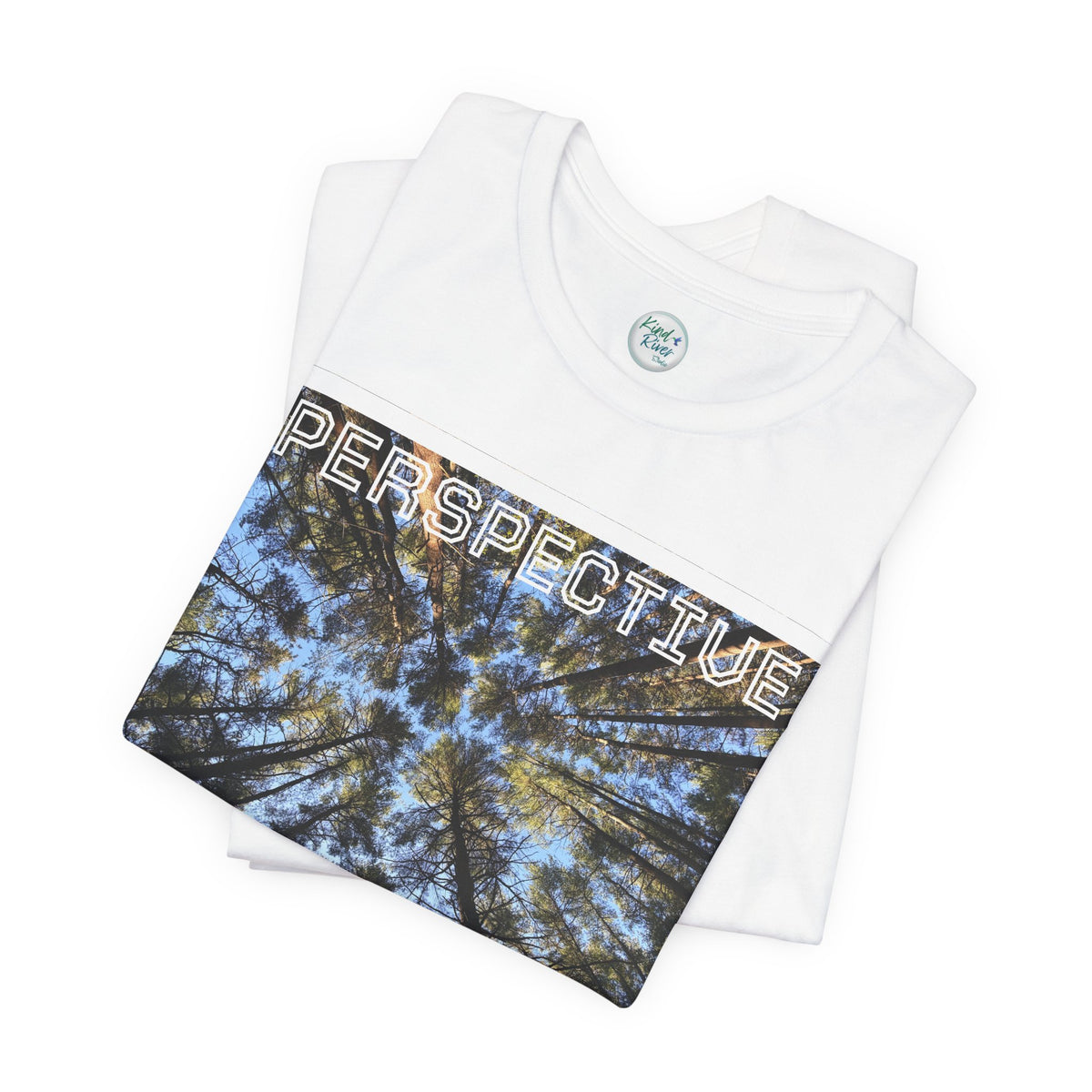Perspective Tee (Adult)— Forest Canopy Photo T-Shirt (original photograph by Kind River Studio)