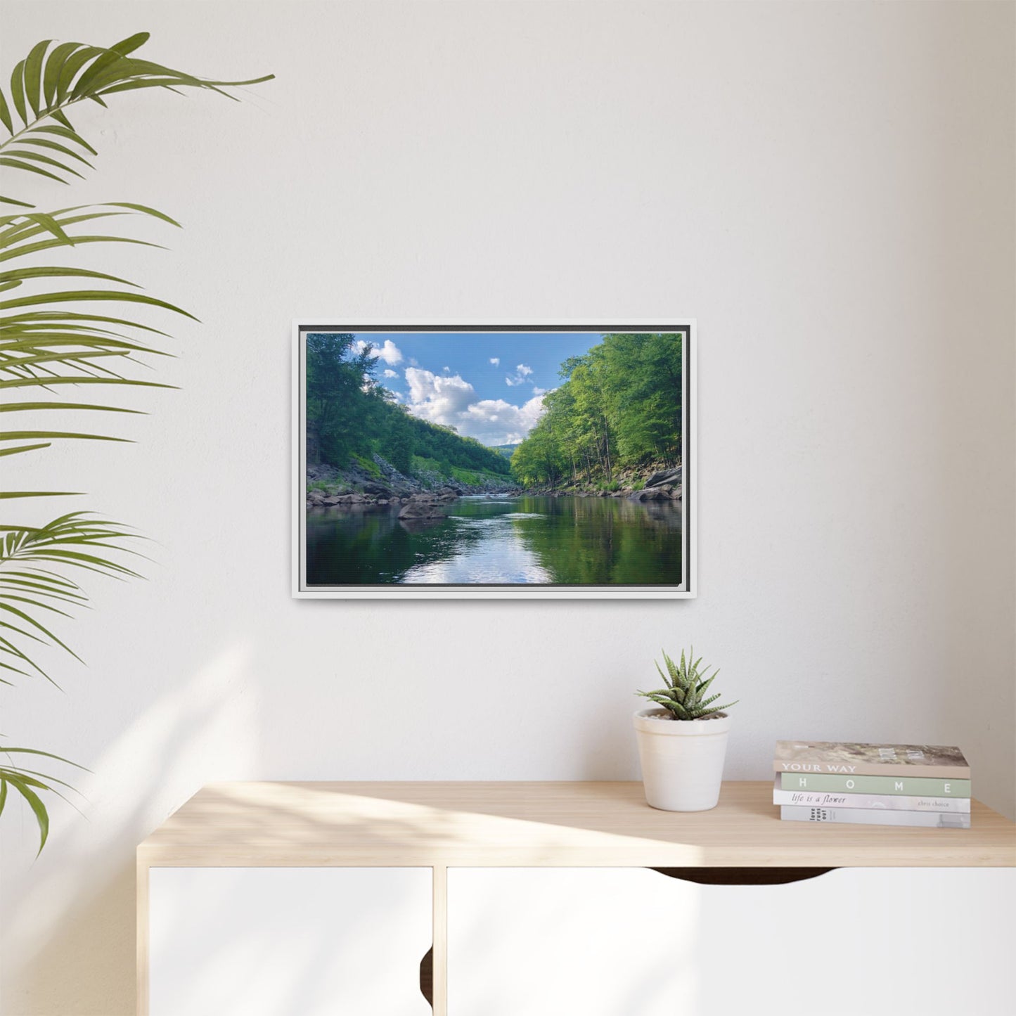 Canvas Print in Frame - Calm River Waters (original photograph by Kind River Studio)