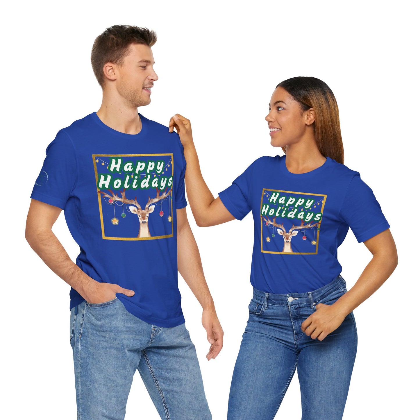 Tee - Short Sleeve (Adult) - Happy Holidays Deer