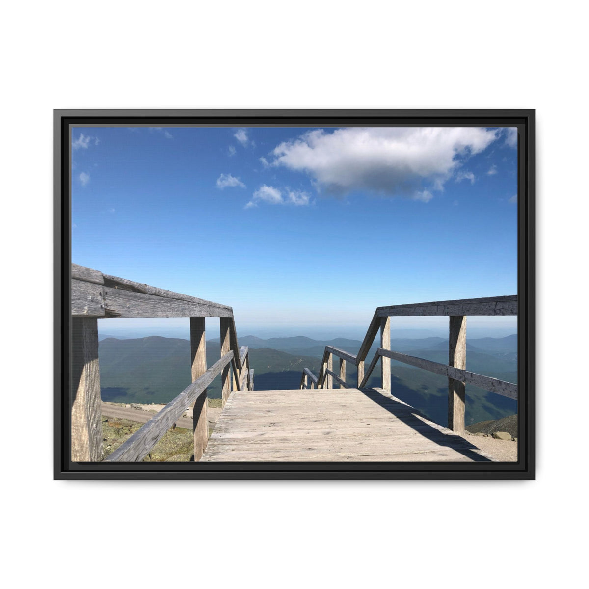 Quiet Descent Framed Matte Canvas Print