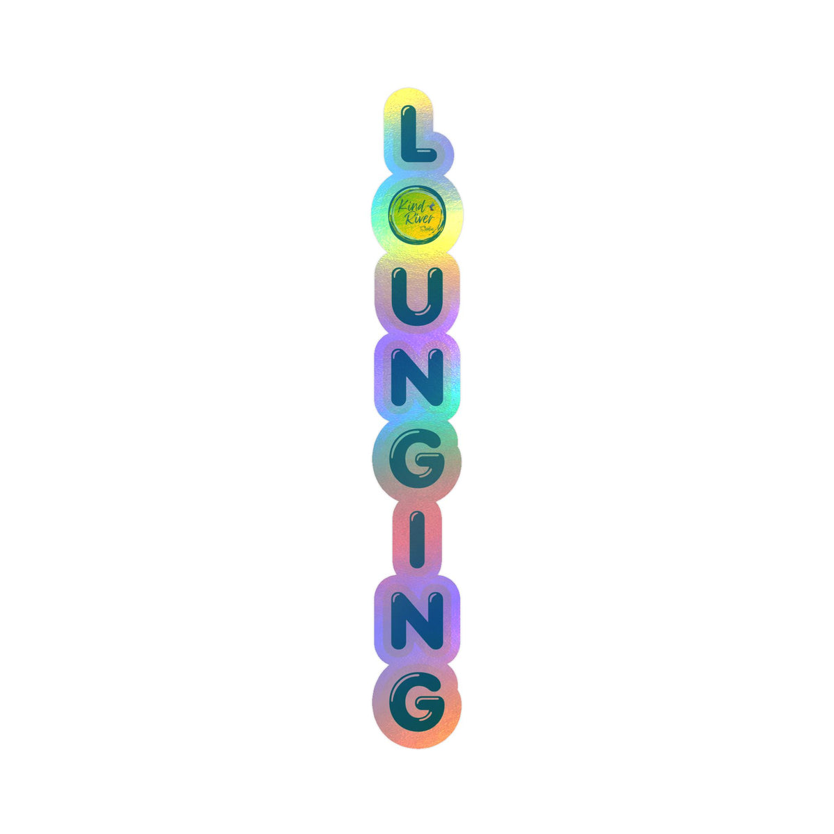 LOUNGING Vertical Vinyl Decal – Kiss-Cut Sticker