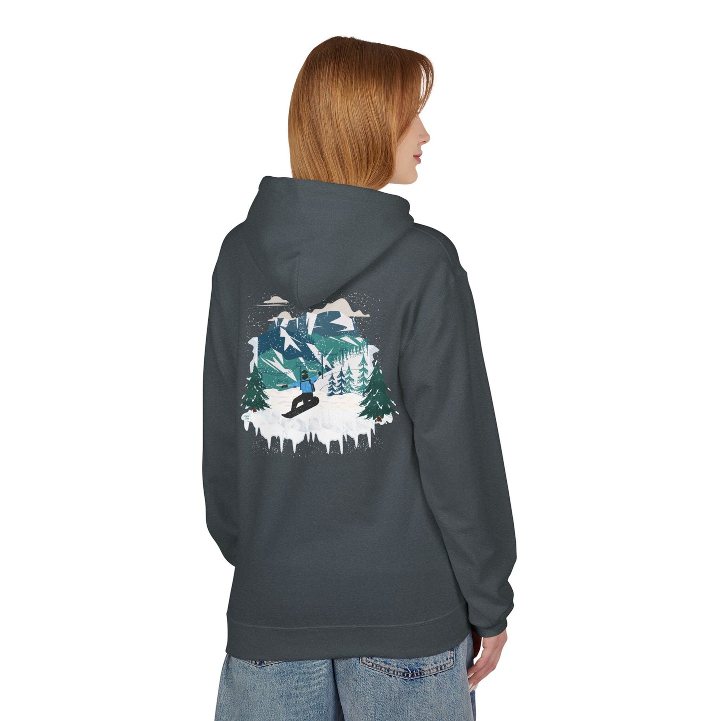 CUSTOM DESIGN - Snowboarding Hoodie (Adult)