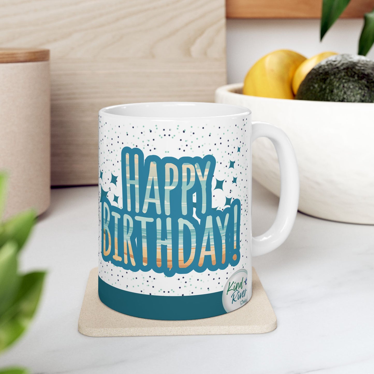 Mug - Ceramic (11 oz | 15 oz) - Happy Birthday beach